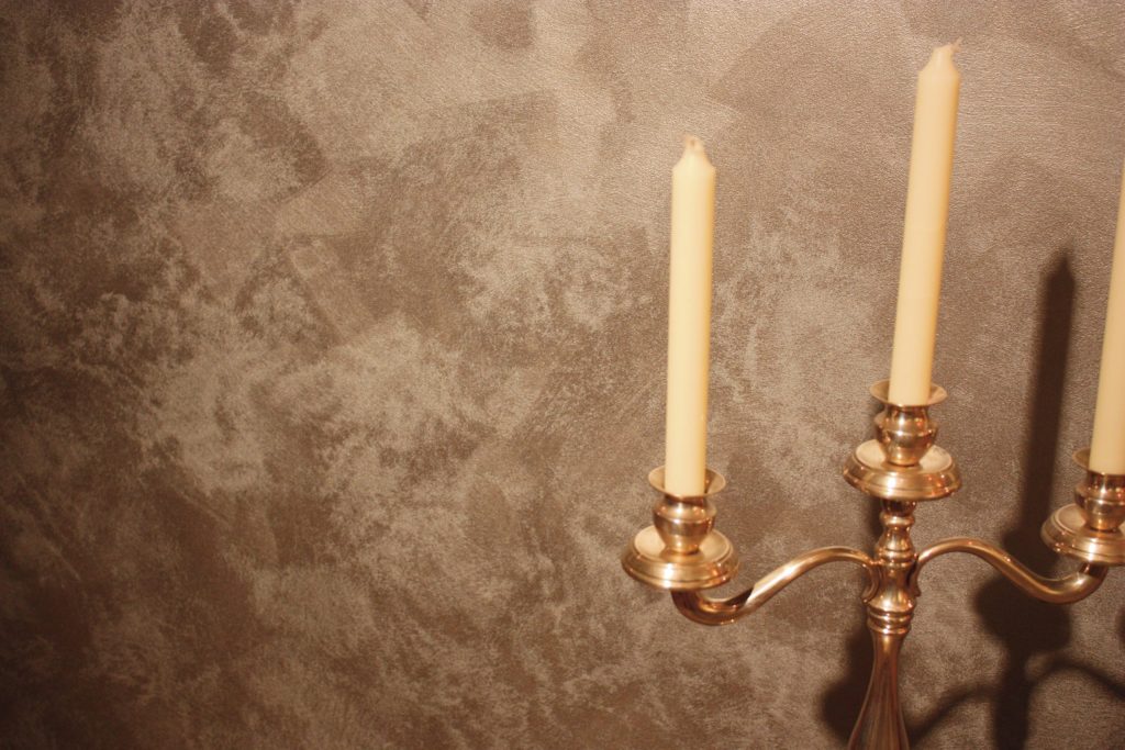 Bronz Zephyro fal gyertyatartóval